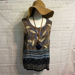 Caribou New York Super Soft Sleeveless Top Size Large